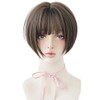 Full Wig Short Bangs 3D Gradient Hair Arrangement Neckline Volume