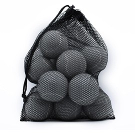Magicorange Tennis Balls, 12 Pack Advanced Training Tennis Balls Practice Balls, Pet Dog Playing Balls, Come with Mesh Bag for Easy Transport, Good for Beginner Training Ball (Grey)