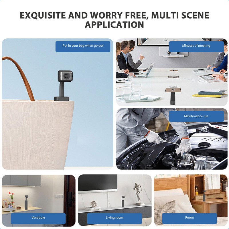 Retractable Surveillance Camera Wifi HD Portable Smart Remote Wireless Video
