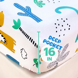 Homilay Twin Sheets Set Kids - 3 Pieces Dinosaur Sheets for Boys, Girls, Teens, Toddler, Easy Fit Deep Pockets, Breathable, Wrinkle-Free, Cozy Soft Cartoon Print Cute Bed Sheets