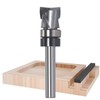 Solid Carbide Spiral Flush Trim Router Bits, 2+2 Compression Flutes,