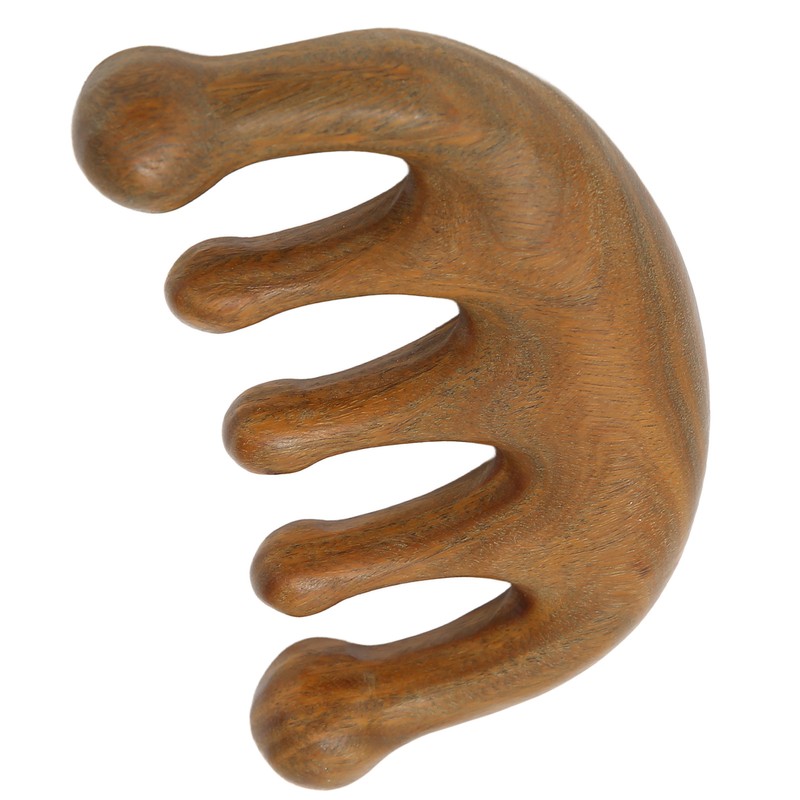Wood Massage Comb Sandalwood Scraping Scalp Massage Comb for Head