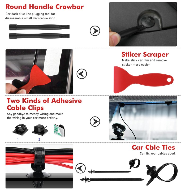 GLK 248pcs Trim Removal Tool, Pry Tool, Door Panel Radio/Stereo