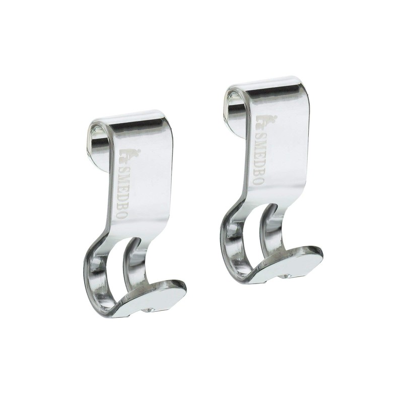 Smedbo "Sideline" Soap Basket Hooks of Stainless Steel, Polished Chrome,