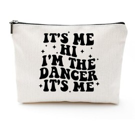 Its Me Hi I'm the Dancer It's Me Makeup Bag Dance Coach Dance Teacher Gift for Dance Lover Zipper Pouch Canvas Organizer