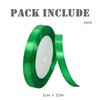 Aisszhao 10mm Green Ribbon for Gift Crafting,22M Green Polyester Double