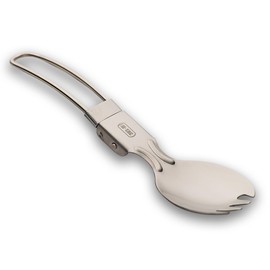 M-Tac Stainless Steel Folding Spork – Tactical Spoon Fork Combo for Camping, Hiking, Backpacking, EDC & Outdoor Survival