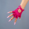 DooWay Women's Short Leather Driving Gloves Gloves Rose Pink Genuine