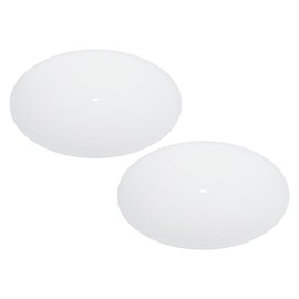 PATIKIL Lampshade Diffuser, 2 Pcs 11" Diameter with 3/8" Center Hole Round Diffuser 1.7mm Thick for Drum Lampshades Pendants Light Fits 11.5-13" Openings, Translucent White