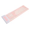 Silicone Keyboard 107 Keys Waterproof Dustproof Folding Two Colors 2.4G