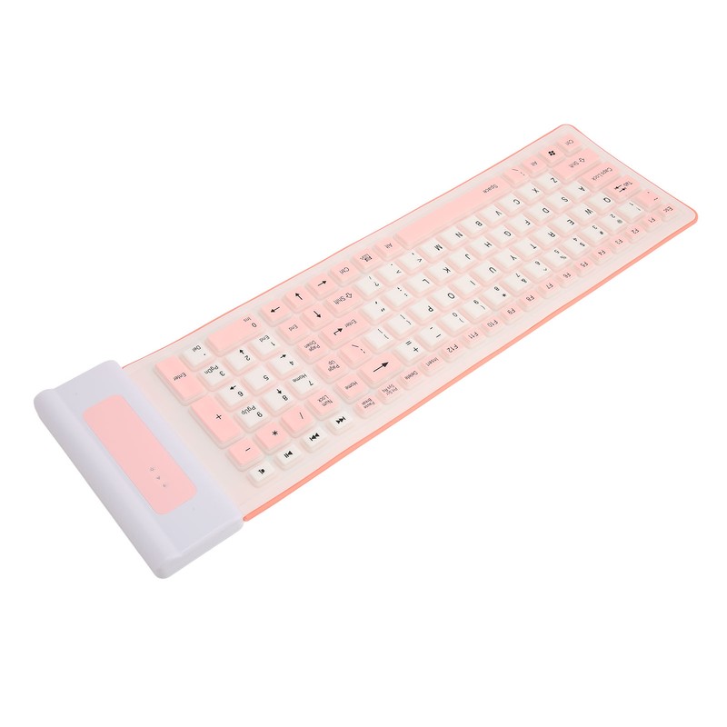 Silicone Keyboard 107 Keys Waterproof Dustproof Folding Two Colors 2.4G