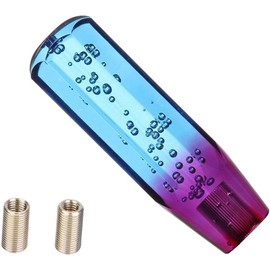 Young Wolf 15cm Manual Gear Shift Knob Blue Purple Diamond Crystal Bubble Design