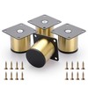 BTSKY 4Pcs 2 Inch Stainless Steel Furniture Legs Feets -