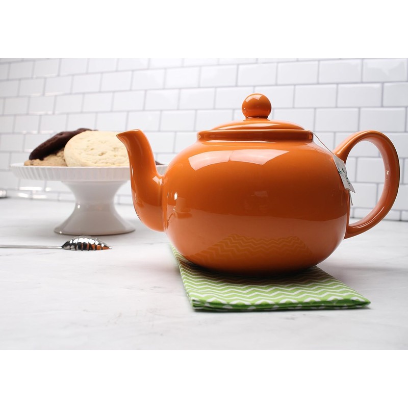 RSVP Large Stoneware Chai Teapot -Microwave & Dishwasher Safe -
