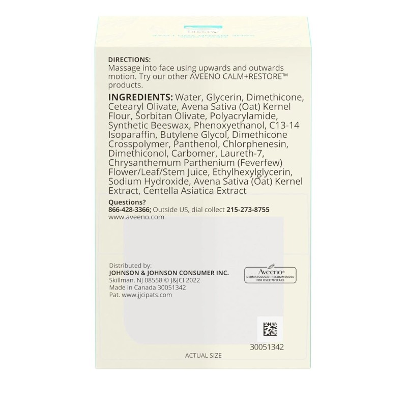 Aveeno 3 Pack Aveeno Calm + Oat Gel Moisturizer Sensitive