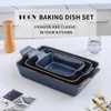 KOOV Bakeware Set, Ceramic Baking Dish, Rectangular Lasagna Pans for