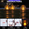 Pool Chlorine Floater with Solar Flame Light, Chlorine Dispenser for