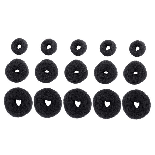 FRCOLOR 15pcs Hair Bun Maker Set DIY Hair Styling Tools