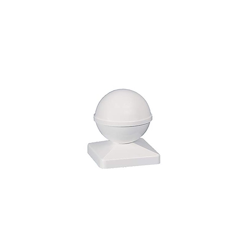 Classy Caps BP944 Ball PVC Post Cap, 4" x 4"