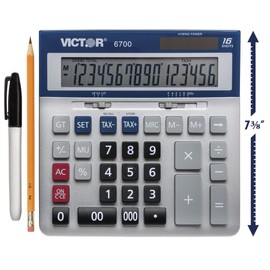 Victor 6700 Large Desktop Calculator, 16-Digit LCD