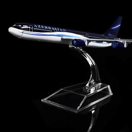 24-Hours Azerbaijan Airlines A340 Airplane Model Alloy Metal Model Decorations Plane Model Die-cast 1:400