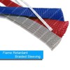 Electriduct 1/4" PET Expandable Braid Sleeving Flame Retardant Flexible Wire