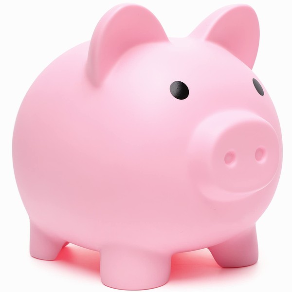 XDRELEC Cute Piggy Bank, Coin Bank for Boys and Girls, Children's Plastic Shatterproof Money Bank，Children's Toy Gift Savings Jar (Pk)