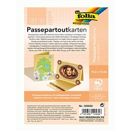 Folia- passepartouts, with oval cut-out