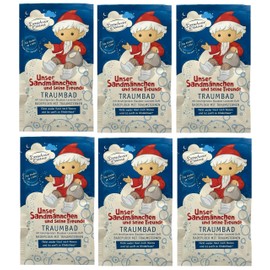 Dresdner Essenz Traumbad Sandmann Lavender Blueberry Fragrance 6 x 60 g Pack of 6