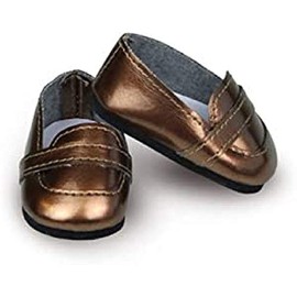 Petitcollin 603903 Moca Shoes for Doll, Multi-Color