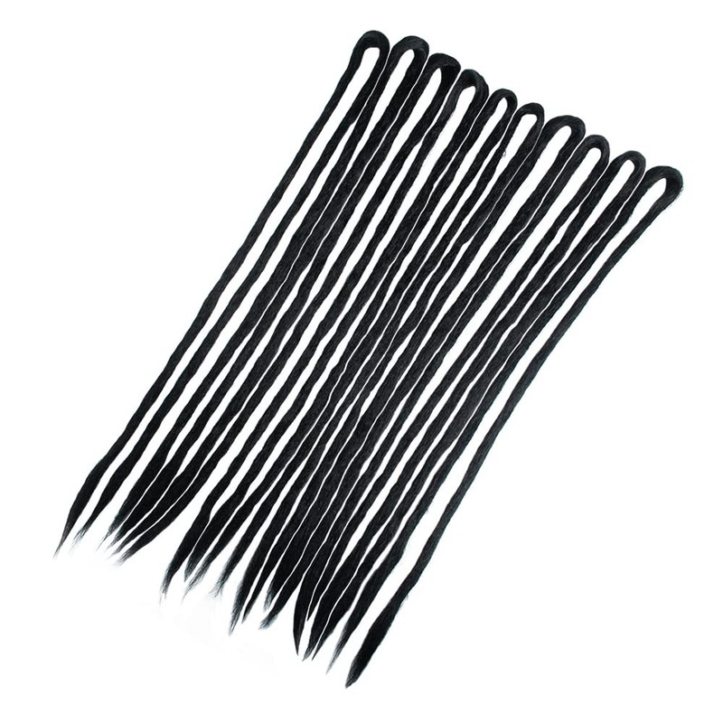 20 Inch 10 Strands/Pack Double Ended Dreadlocks Extensions Handmade Synthetic