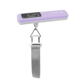 pack all 110 Lbs Luggage Scale, Digital Handheld Luggage Scale, Travel Weight Scale for Luggage with Backlit LCD Display, Battery Included (Purple)