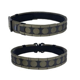 IDOGEAR SPORTS Molle Battle Belt 2 inch Quick Release Rigger Combat Belt With 1.5 Inch Inner Belt Hook and Loop (Medium, Ranger Green)