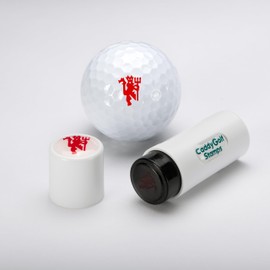 CaddyGolfStamps Man U Manchester Red Devils United Football Design Golf Ball Stamper Stamp Marker Personalise your Golf Balls Golf Gift Birthday Gift