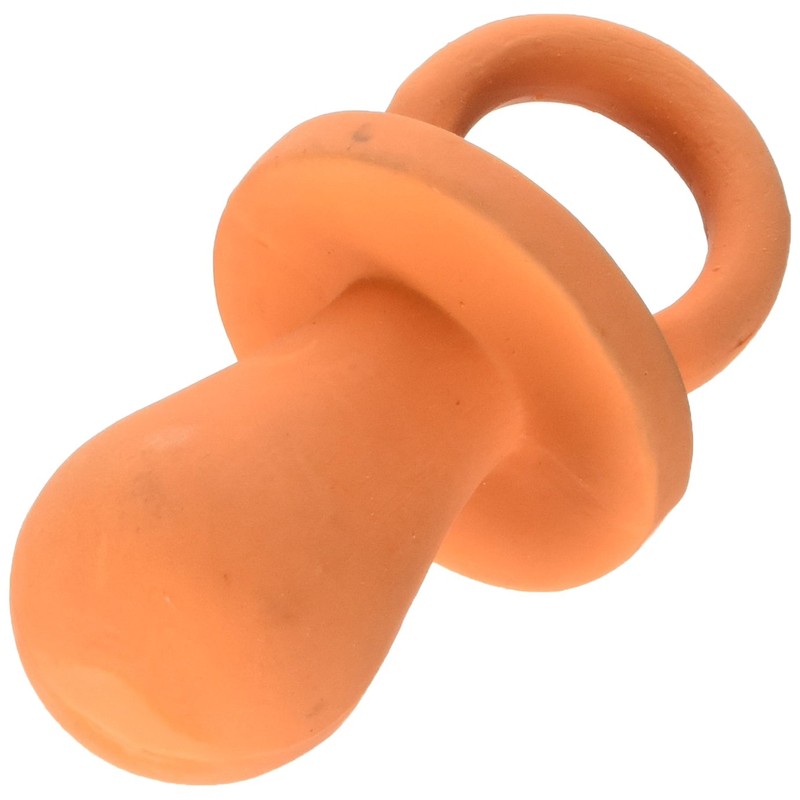 Ethical Puppy Pacifier 4-Inch Latex Dog Toy, Colors May Vary