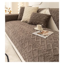 Velvet Quilted Couch Sofa Cover, Soft Sectional Couch Covers, Non-Slip Sofa Slipcover for Dogs Cats Pet Love Seat Recliner Leather L Shaped, Armrest Backrest Cover (Color : #20, Size : 90x120cm/1PC