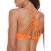 RELLECIGA Women's Orange Push Up Bikini Top Twist Front Underwire