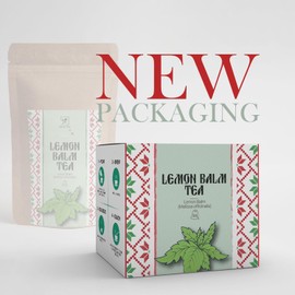 Lemon Balm Tea by Amelia Rose | Melissa Officinalis |50 Tea Bags | 100% Natural Bulgarian Herbal Tea | Relax Tea | Sleep Tea