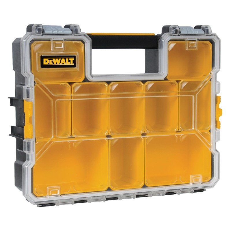 DEWALT Small Parts Organizer, Hardware Storage Box with Removable Dividers,