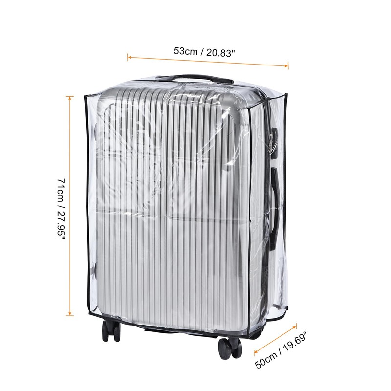 PATIKIL Clear Universal Luggage Protector with Fastener 30 Inch, Portable