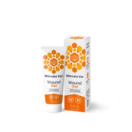 Manuka Vet Skin & Wound Gel, 500+ MGO Medical Grade Manuka Honey, Rapid Healing & Skin Repair Treatment for Dogs, Horses and Cats, 0.71oz (20g) Tube