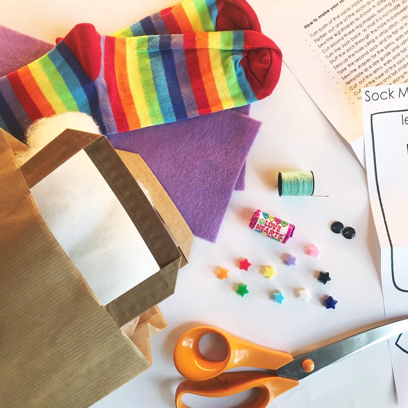 Sock Monkey Craft Kit | Sewing Kit | Craft kit