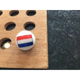 Unbranded Vintage | Netherlands Flag | White, Red, & Blue | Marble | 1992