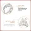 Didiseaon 2 Pcs Crystal Ball Stands, Silver Butterfly Sphere Display