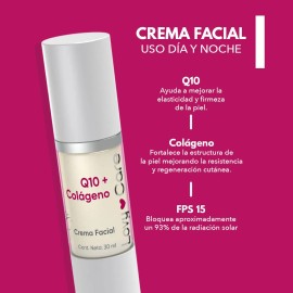 LOVY CARE Crema Facial Q10 + Colágeno, 30 ml, Anti Edad