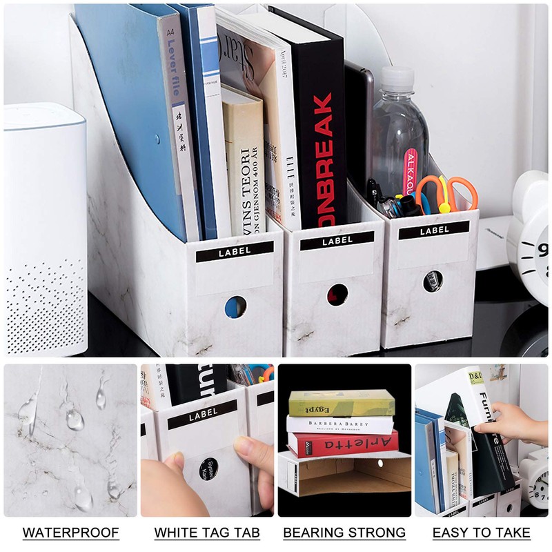 HINATAA 5 x A4 Office Magazine Storage Boxes for Magazines