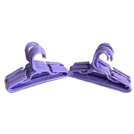 Doll Hangers Set of 24 Plastic Hangers Lavender, Fits 18 Inch American Girl Dolls Clothes, Doll Accessories