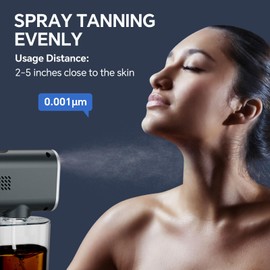 Spray Tan Machine, Cordless Spray Tan Gun Self Tanners Rechargeable Mobile Spray Tan Airbrush Machine for Beach Tan Home Spray Tan DIY Travel Tanning Machine Salon Self Tanner