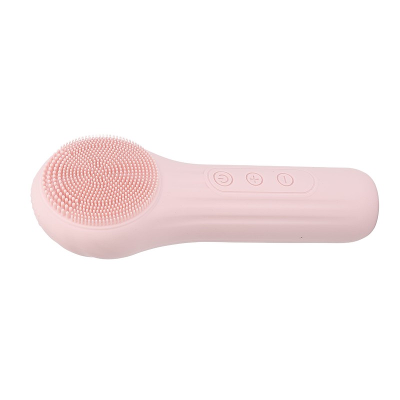 Electric Face Cleansing Brush Vibration Heating Waterproof Silicone Facial Deep