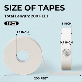 JusArt Masking Tape 25.4mm x 61m White Multipurpose Paper Tape
